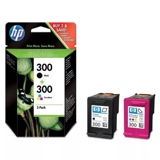 HP 300 (CN637) fekete és színes eredeti 2db-os patron csomag