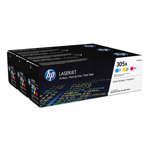 HP 305A (CF370AM) (C,M,Y) [2600 oldal] eredeti 3db-os toner csomag