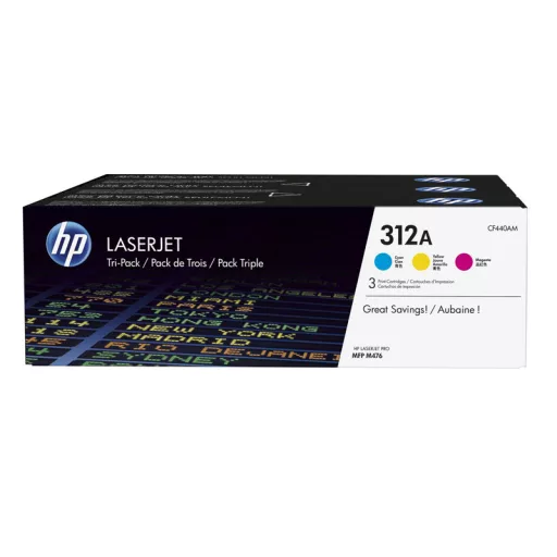 HP 312A (CF440AM) (C,M,Y) [2700 oldal] eredeti 3db-os toner csomag