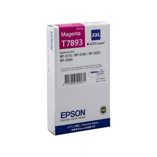 Epson T7893 XXL [4000 oldal] magenta eredeti tintapatron