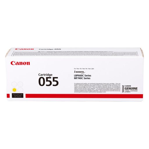 Canon 055 (CRG-055) sárga [2100 oldal] eredeti toner