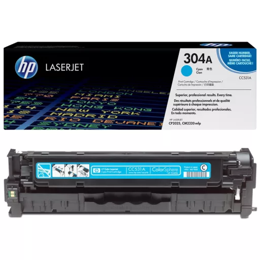HP 304A (CC531A) ciánkék [2800 oldal] eredeti toner