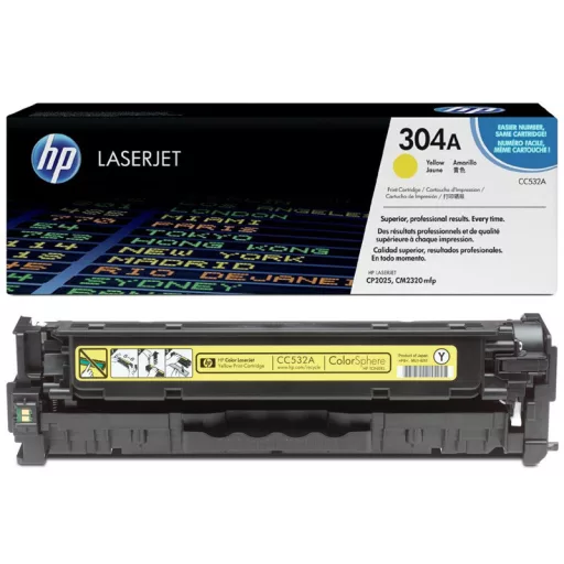 HP 304A (CC532A) sárga [2800 oldal] eredeti toner